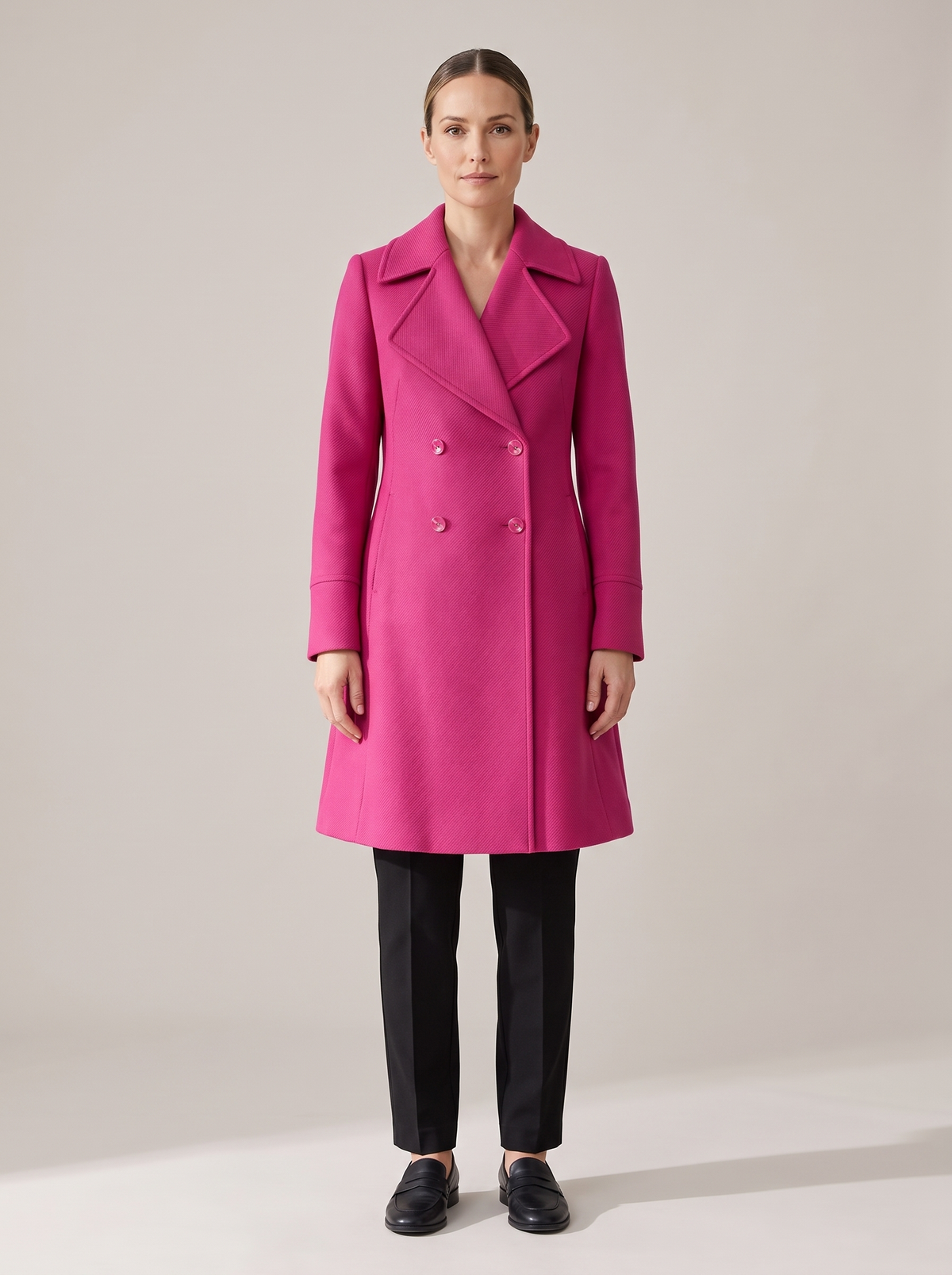 Renata-June | Women's Double-Breasted Trench Coat front