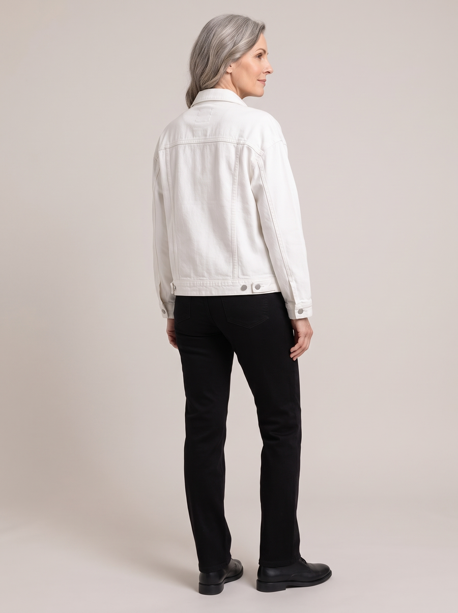 Beatrix-Iris | Women's Relaxed Wool-Blend Jacket back