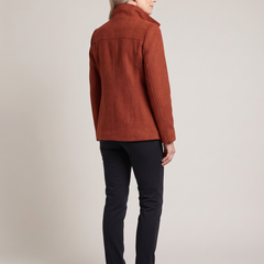 Lorraine | Women's Toggle Trench Coat with Cropped Fit back