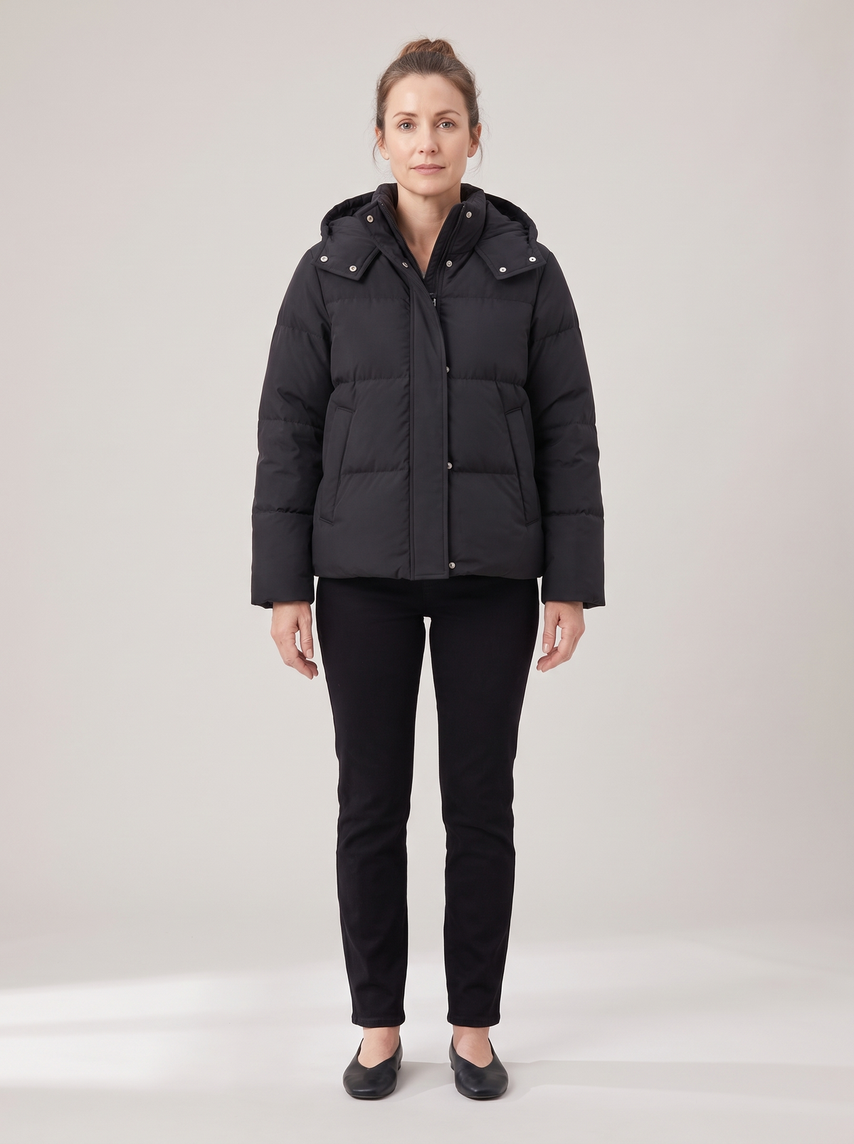 Ivy-Valerie | Women's Hooded Puffer Jacket front
