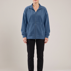 Rhea-Lucille | Women's Oversized Corduroy Zip Jacket front