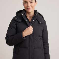 Ivy-Valerie | Women's Hooded Puffer Jacket detail