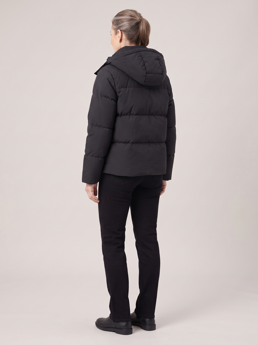 Ivy-Valerie | Women's Hooded Puffer Jacket back
