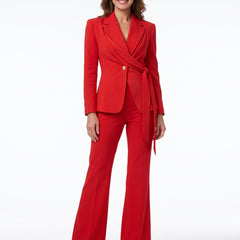 Carmen Women's Tailored Blazer Trouser Suit Set