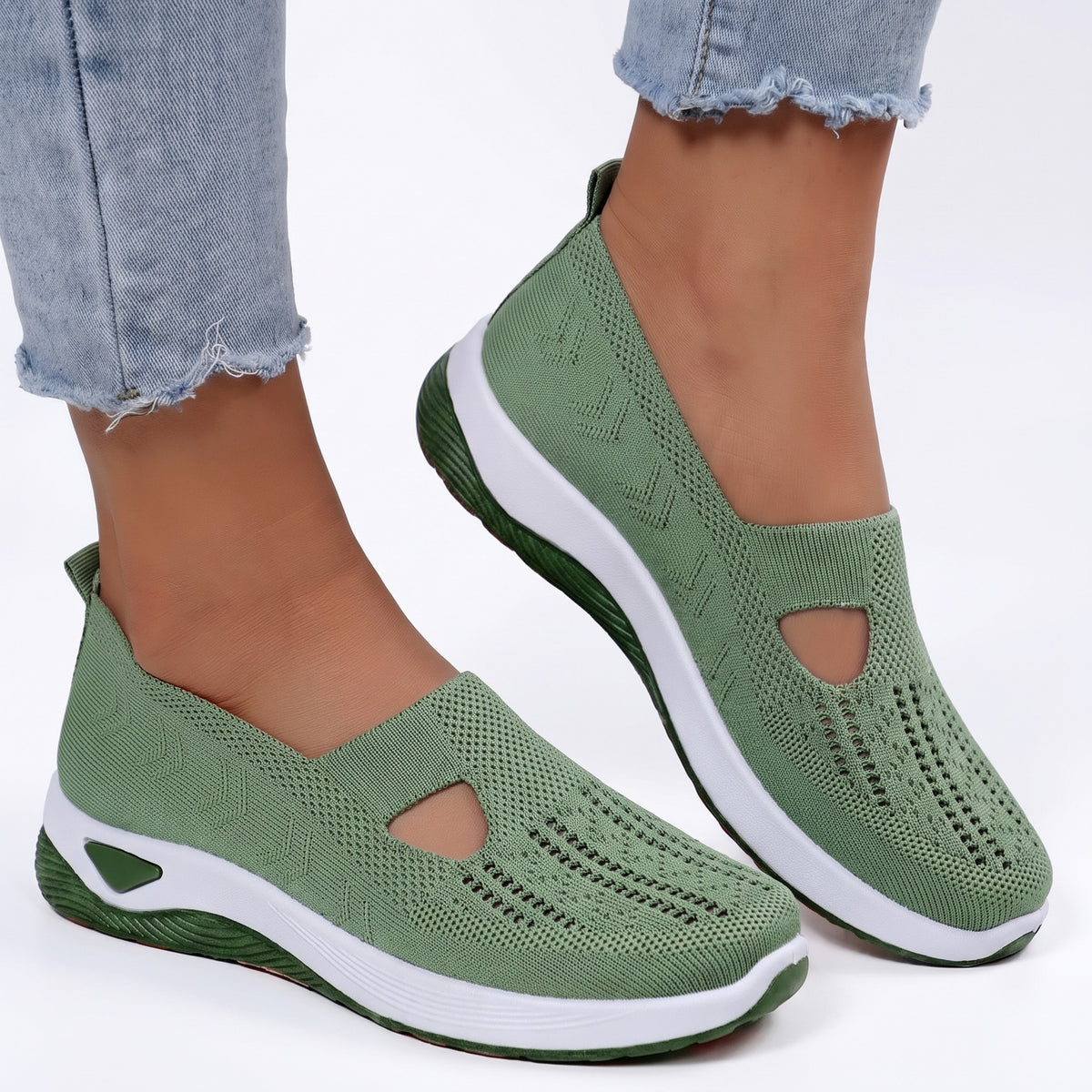 Renata Women's Knit Slip-On Walking Shoes