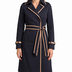 Winifred Women's Double-Breasted Trench Coat worn by model