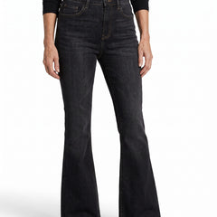 Selma Women's High-Waist Flared Jeans worn by model, hero image