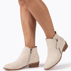 Patricia Women's Zip-Front Lace-Up Ankle Boots hero