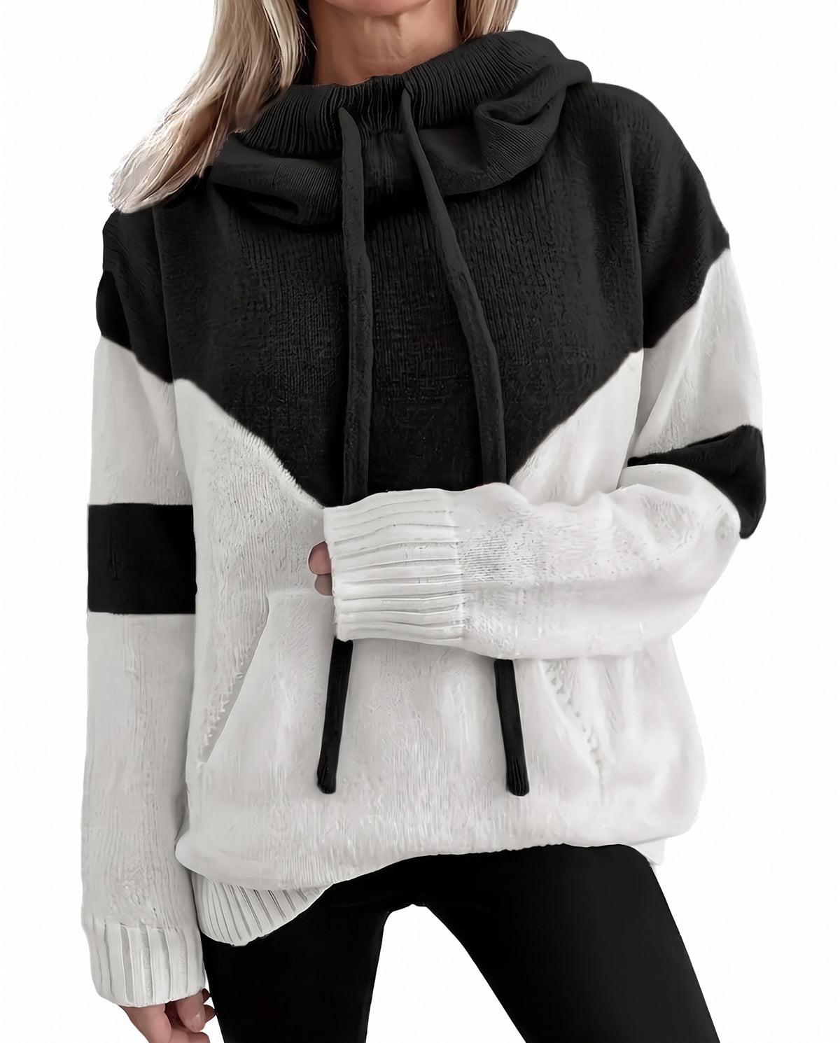 Elsa Women's Colorblock Knit Hoodie