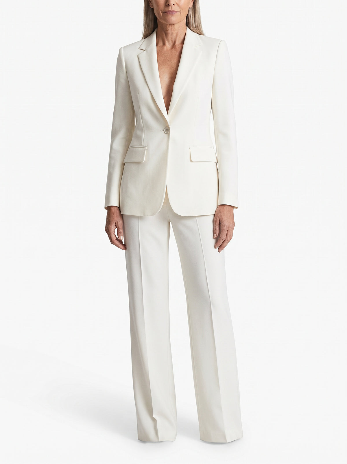 Lydia Women's Tailored Blazer and Wide-Leg Trouser Set hero image