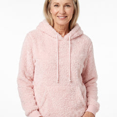 Margot Women's Teddy Fleece Kangaroo Hoodie - model shot