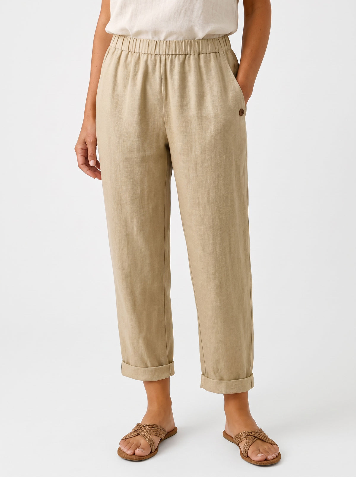 Bernadette Women's Relaxed Straight-Leg Trousers hero