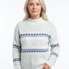 Lavinia Women's Chunky Fair Isle Knit Sweater