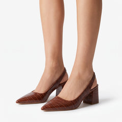 Bernadette-Juliet Women's Cushioned Dress Pumps worn on feet