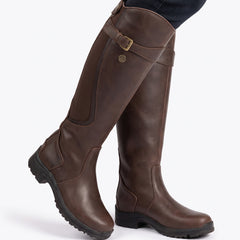 Birgit-Margot Women's Leather-Look Knee-High Boots