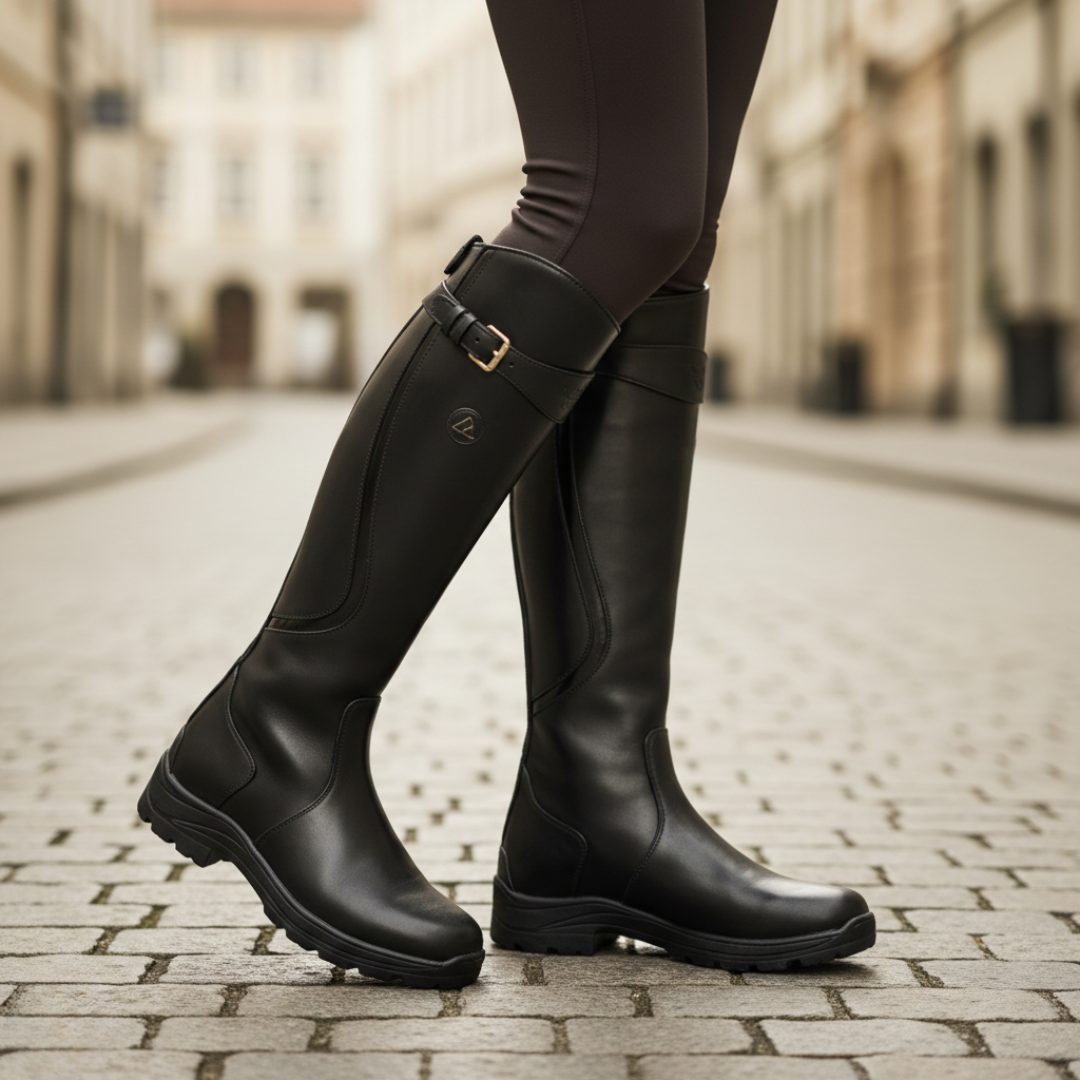 June | Women's Adjustable Calf-Strap Knee-High Boots