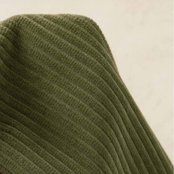 Wilhelmina-Regina | Women's Asymmetric Funnel Collar Corduroy Top