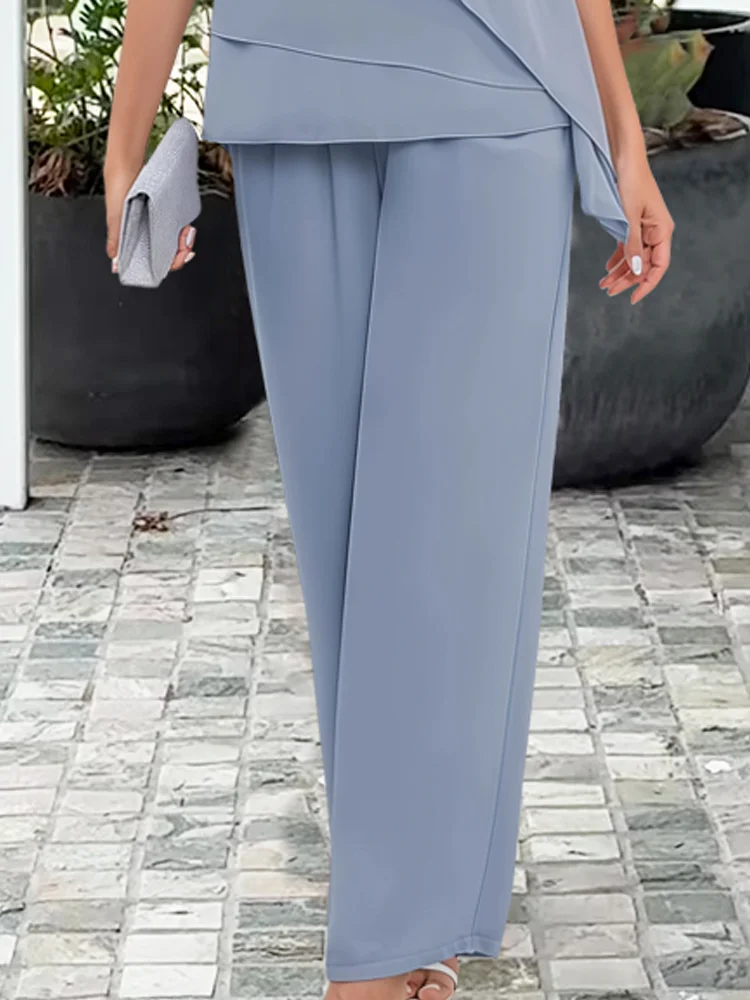 Edith-Josephine | Women's Chiffon Cape Two-Piece Set