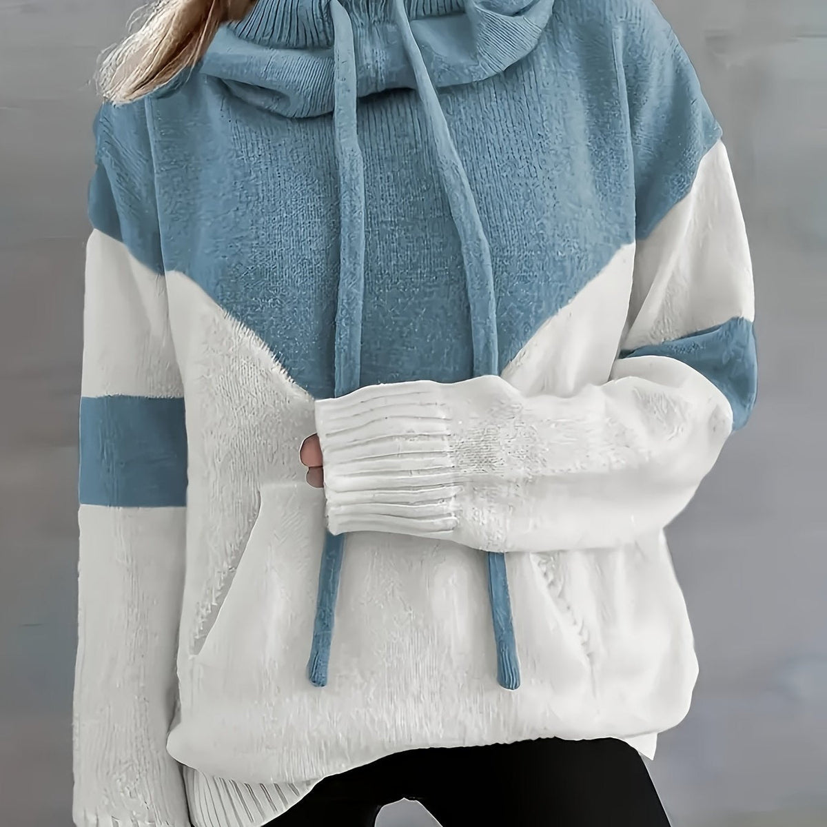 Elsa | Women's Colorblock Knit Hoodie