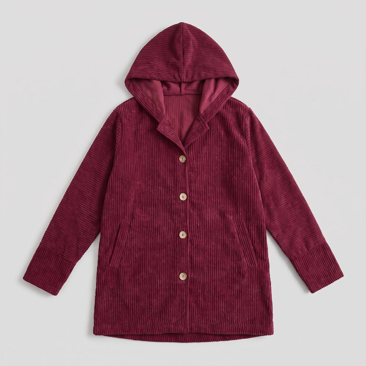 Violet | Women's Corduroy Hooded Jacket