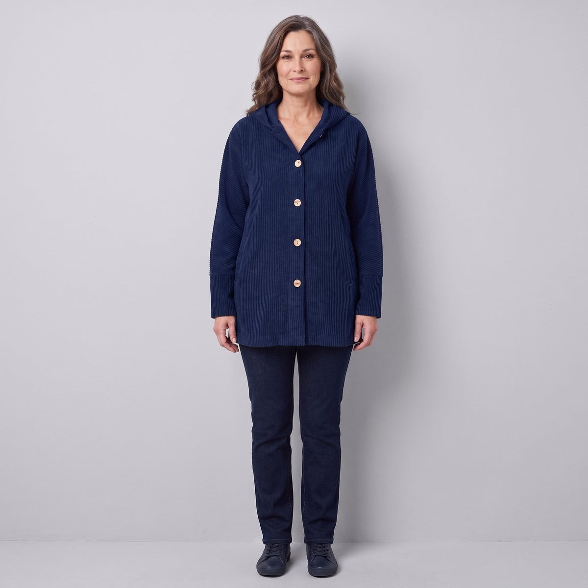 Violet | Women's Corduroy Hooded Jacket