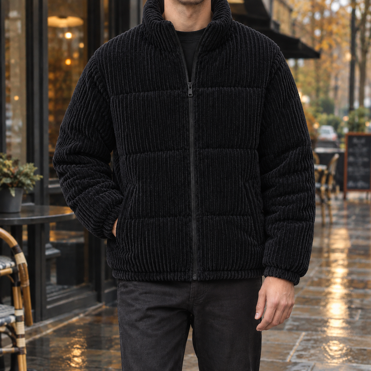 Flora | Women's Corduroy Puffer Jacket