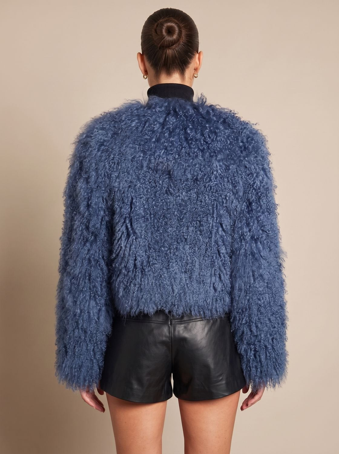 Vera | Women's Cropped Teddy-Texture Coat