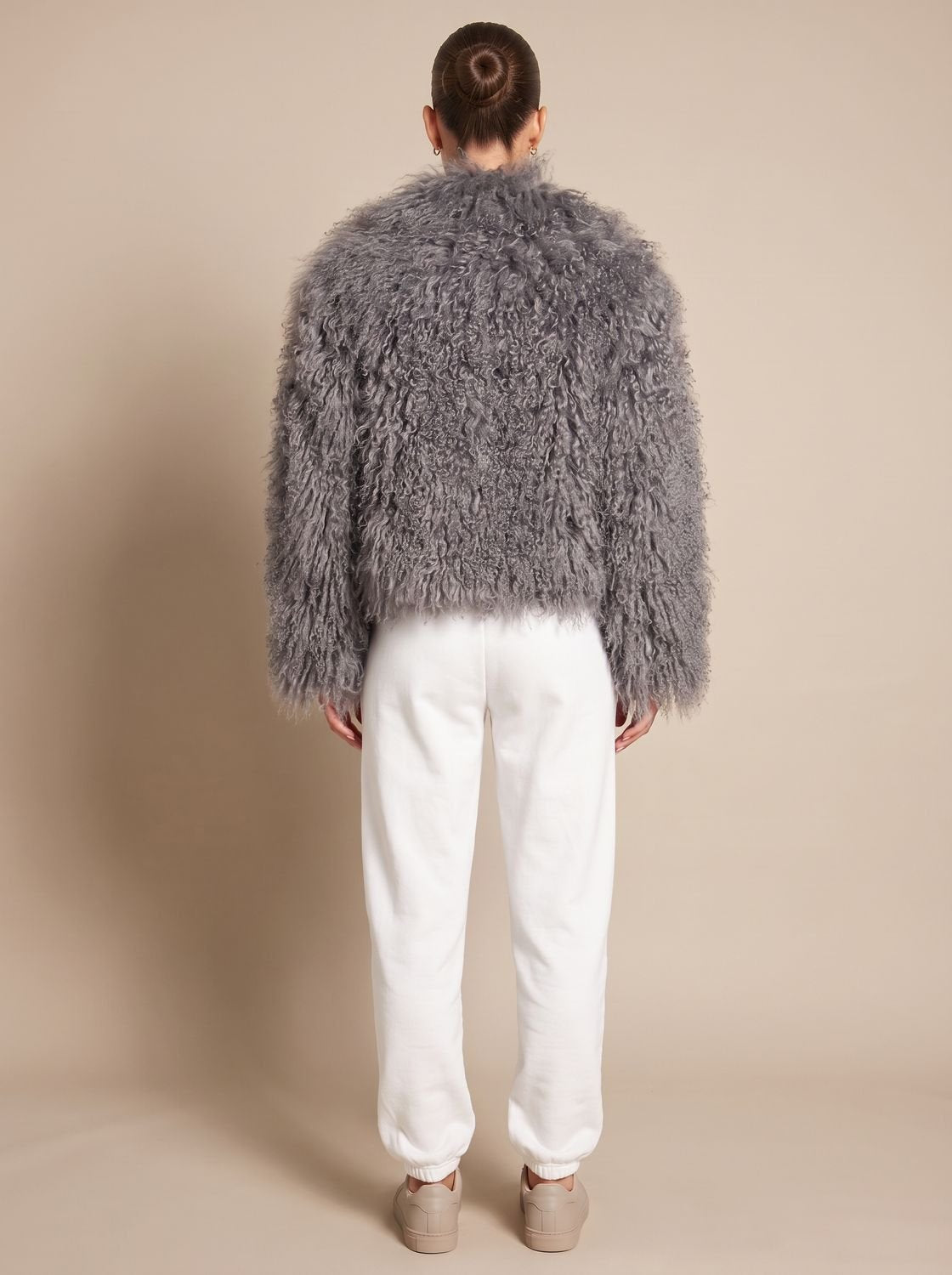 Vera | Women's Cropped Teddy-Texture Coat