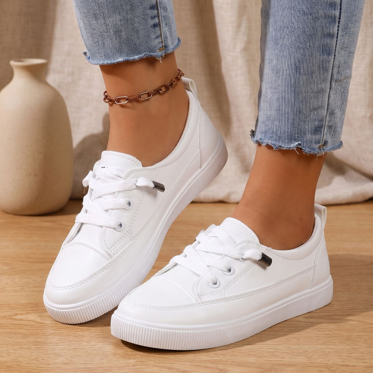 Ursula | Women's Cushioned Lace-Up Sneakers