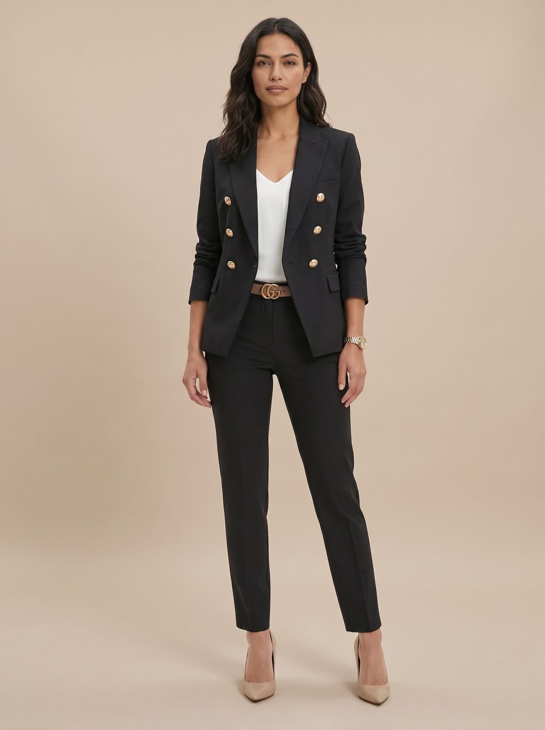 Camilla | Women's Double-Breasted Blazer & Trouser Suit Set