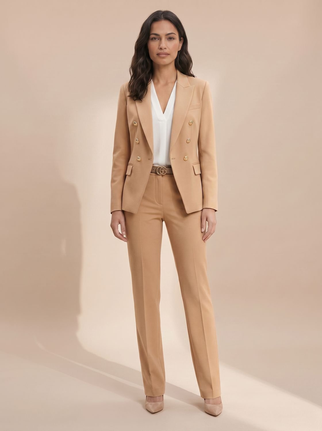 Camilla | Women's Double-Breasted Blazer & Trouser Suit Set