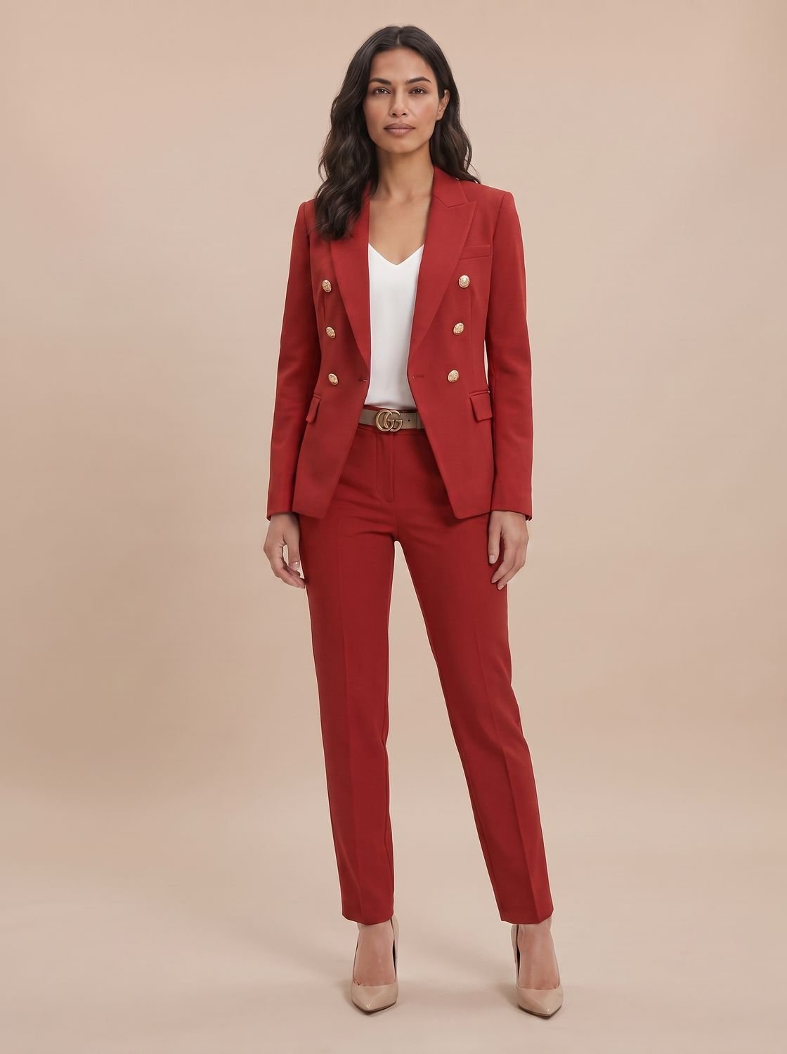 Camilla | Women's Double-Breasted Blazer & Trouser Suit Set