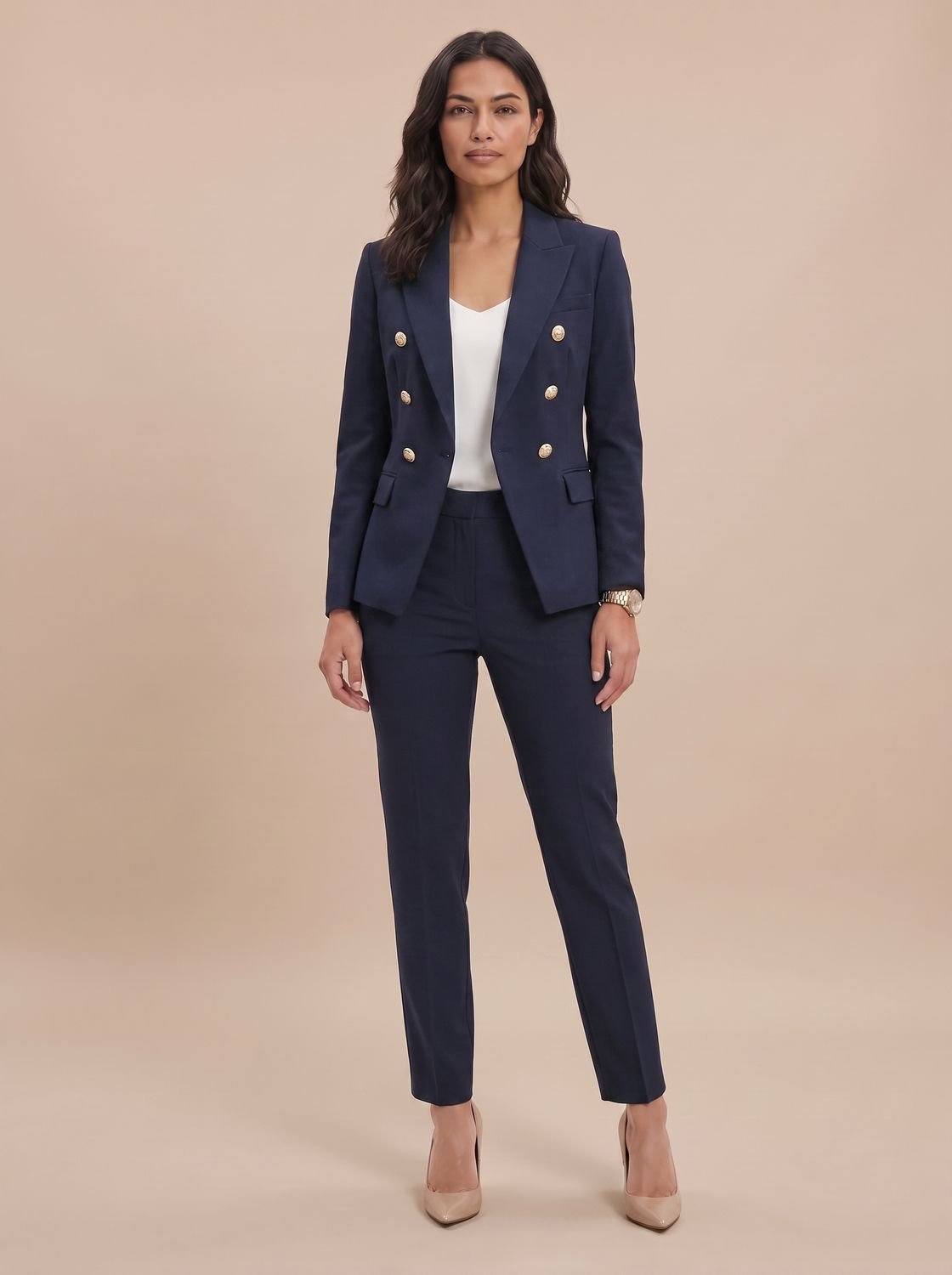 Camilla | Women's Double-Breasted Blazer & Trouser Suit Set