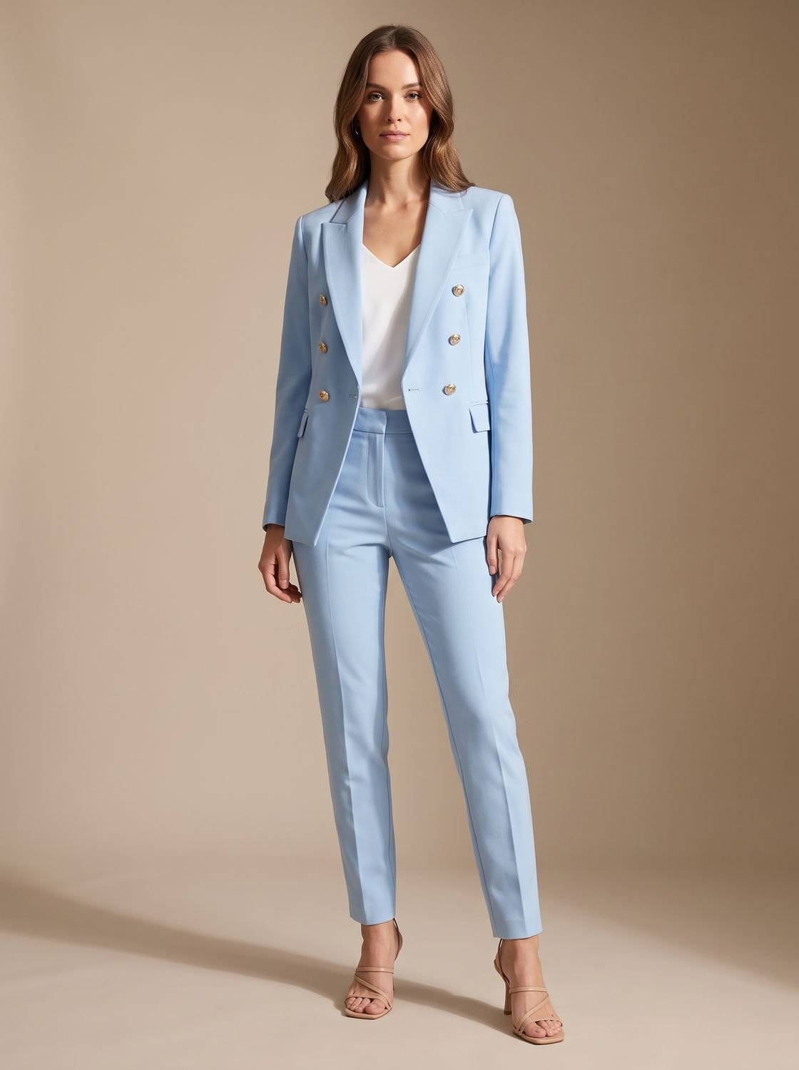 Camilla | Women's Double-Breasted Blazer & Trouser Suit Set