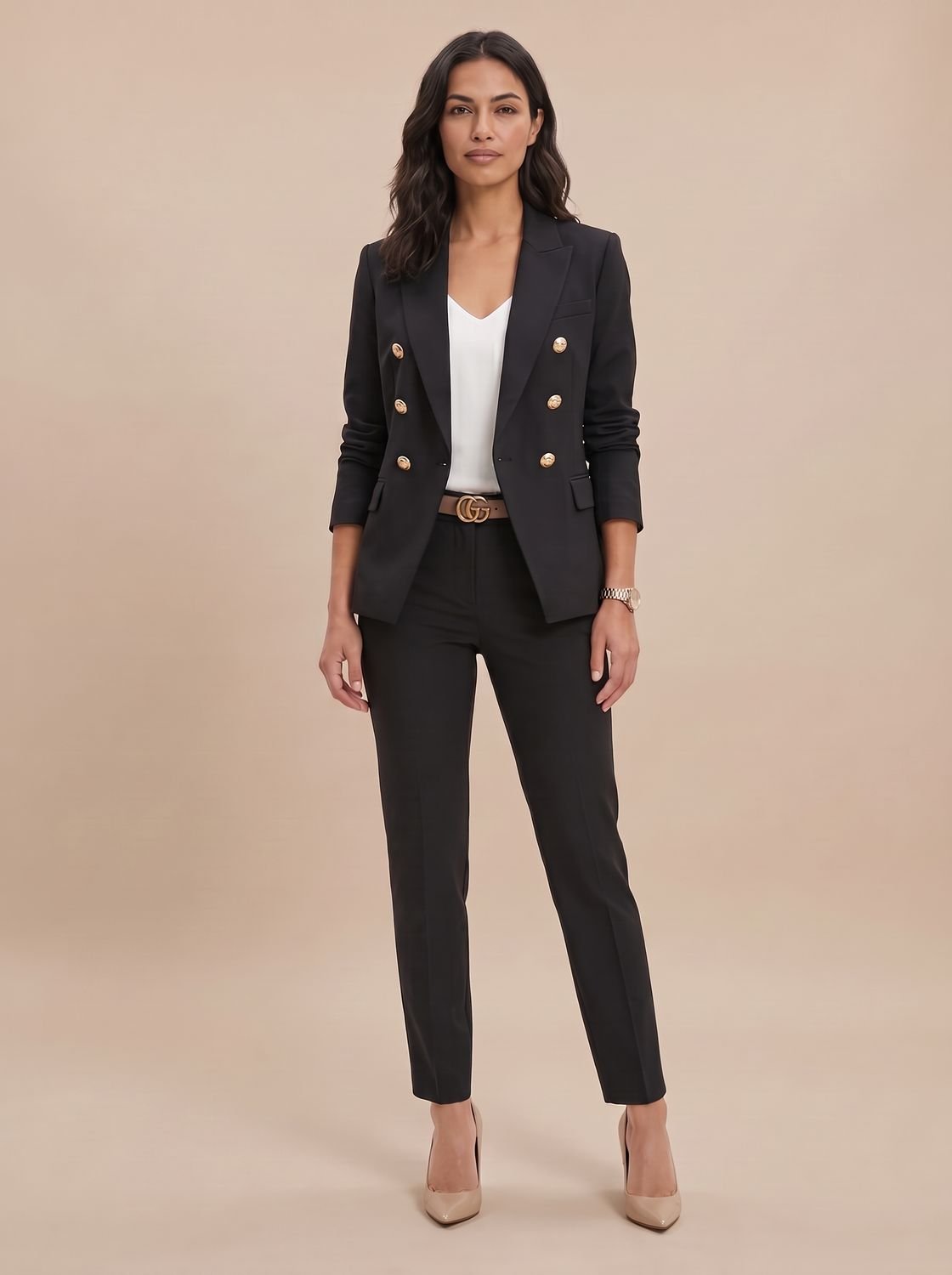 Camilla | Women's Double-Breasted Blazer & Trouser Suit Set
