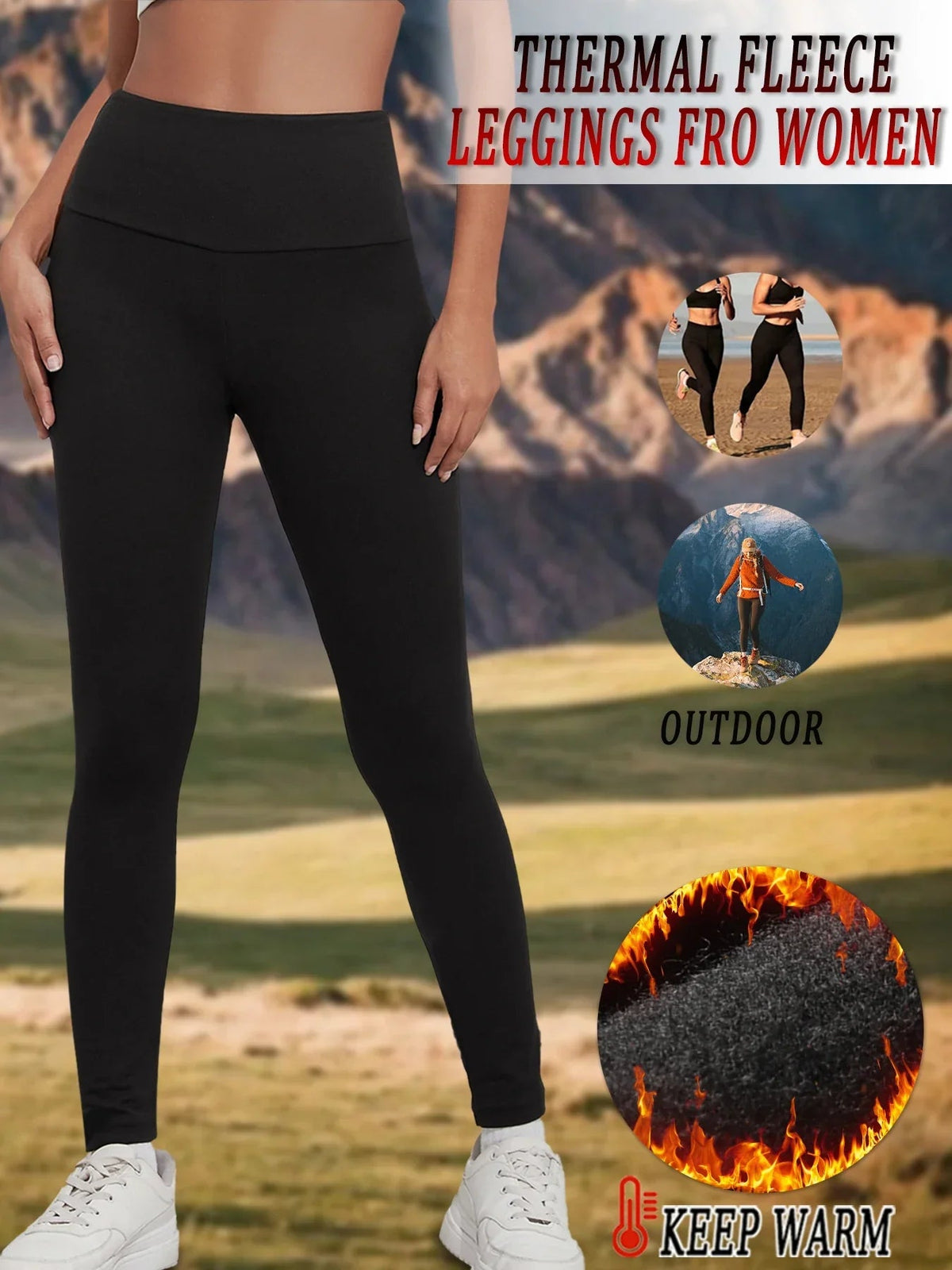 Penelope | Women's Fleece-Lined High-Waist Leggings