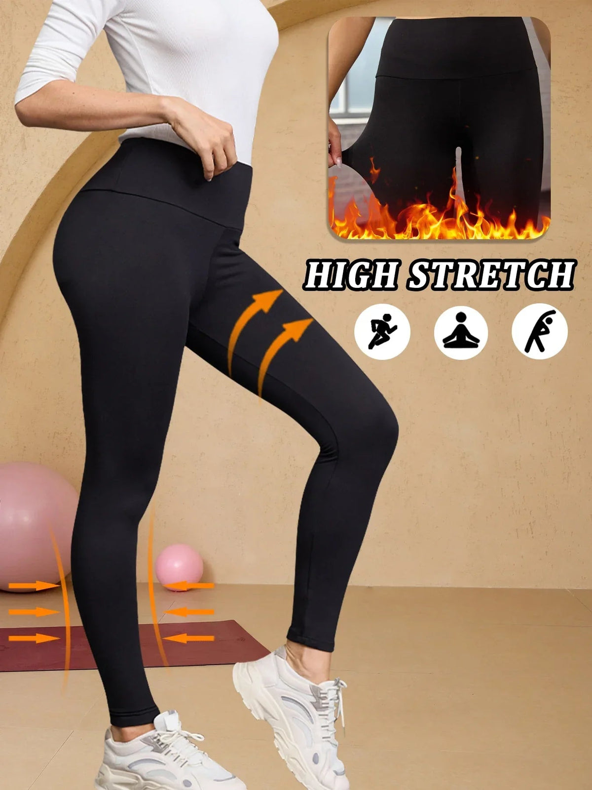 Penelope | Women's Fleece-Lined High-Waist Leggings