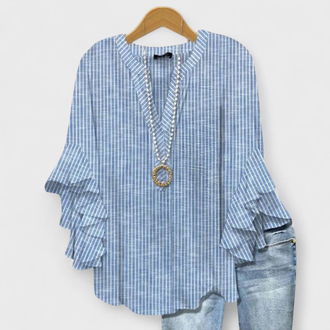 Pearl | Women's Floral Tiered-Sleeve Blouse