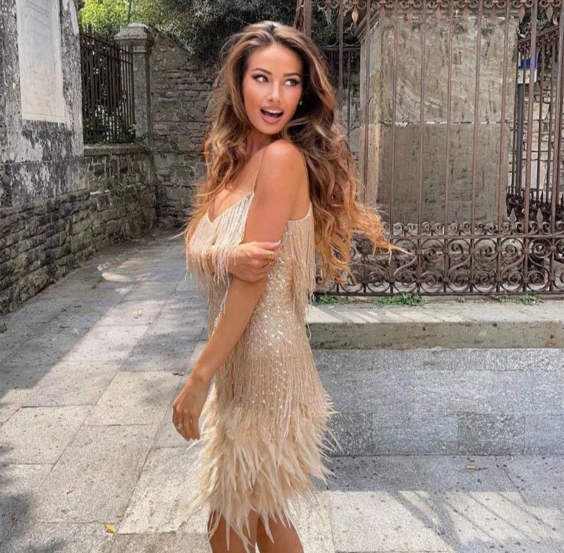 Odette | Women's Fringe Mini Dress