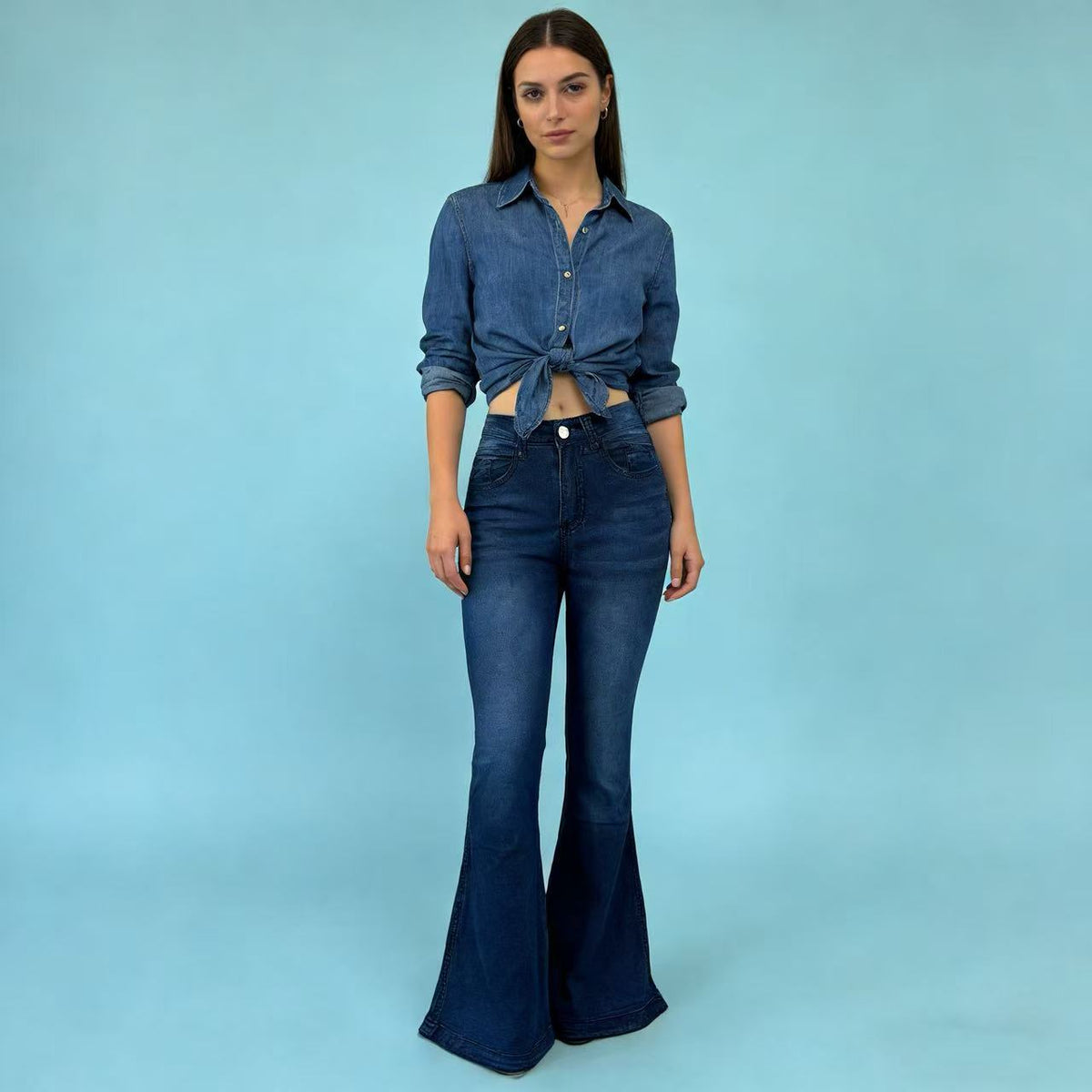 Selma | Women's High-Waist Flared Jeans