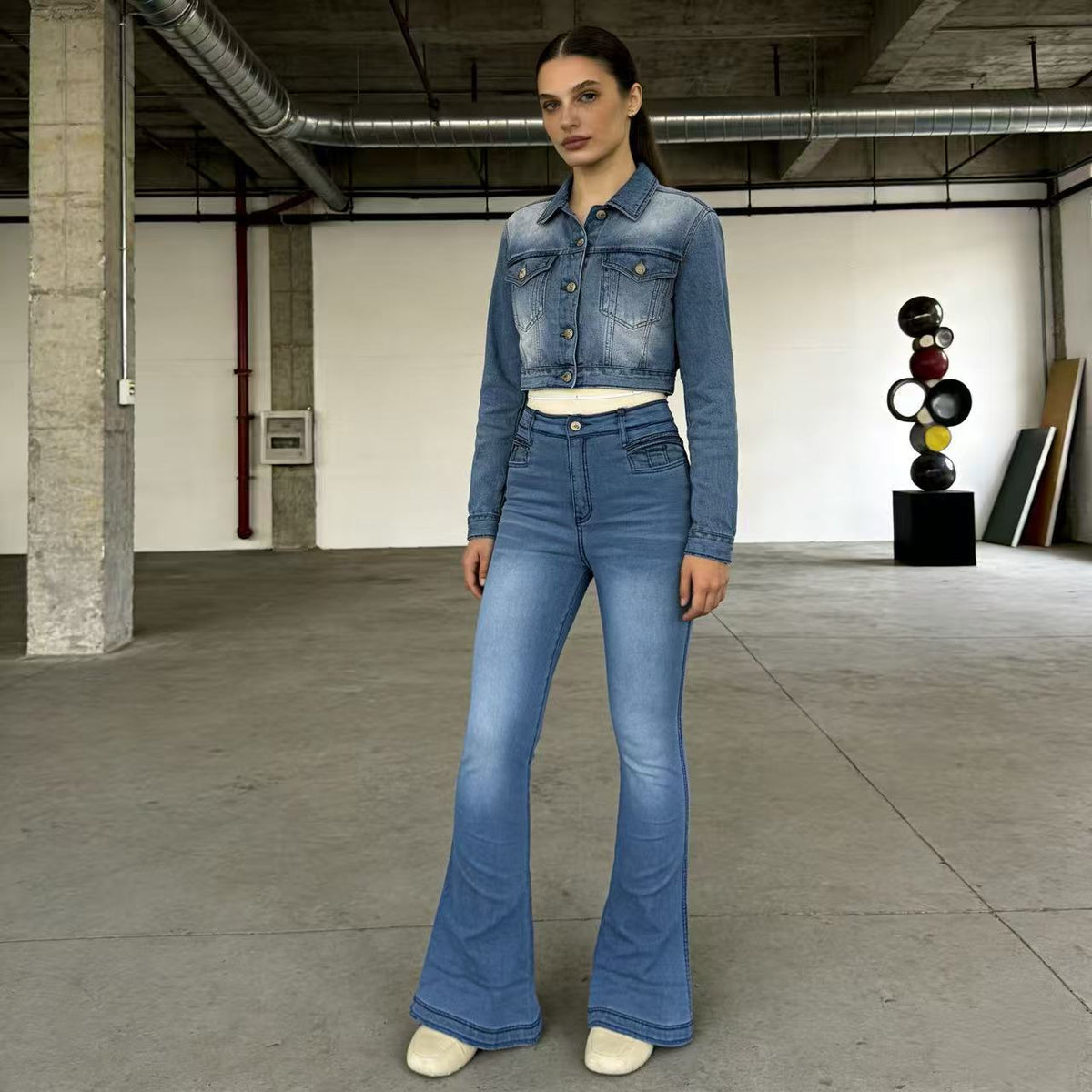 Selma | Women's High-Waist Flared Jeans
