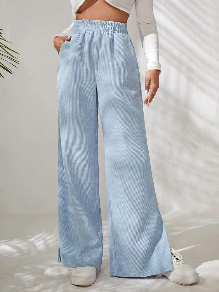Frances | Women's High-Waist Wide-Leg Corduroy Pants