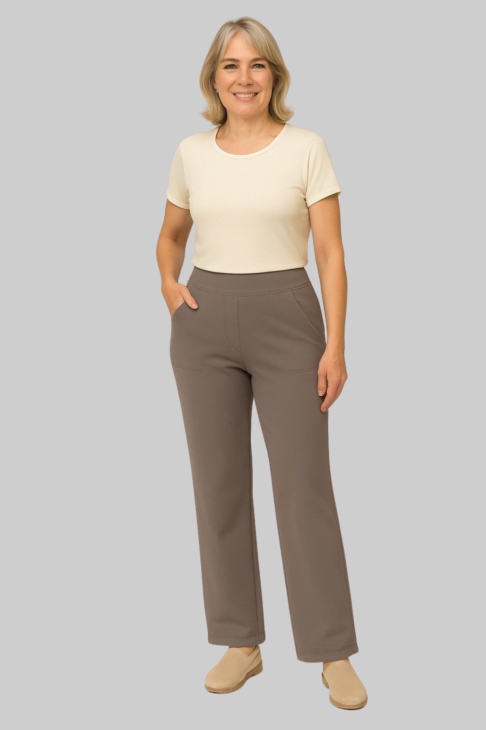 Leonora | Women's High-Waist Wide Leg Trousers