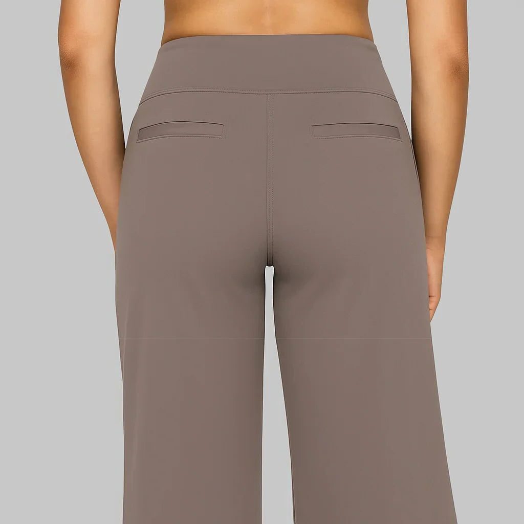 Leonora | Women's High-Waist Wide Leg Trousers