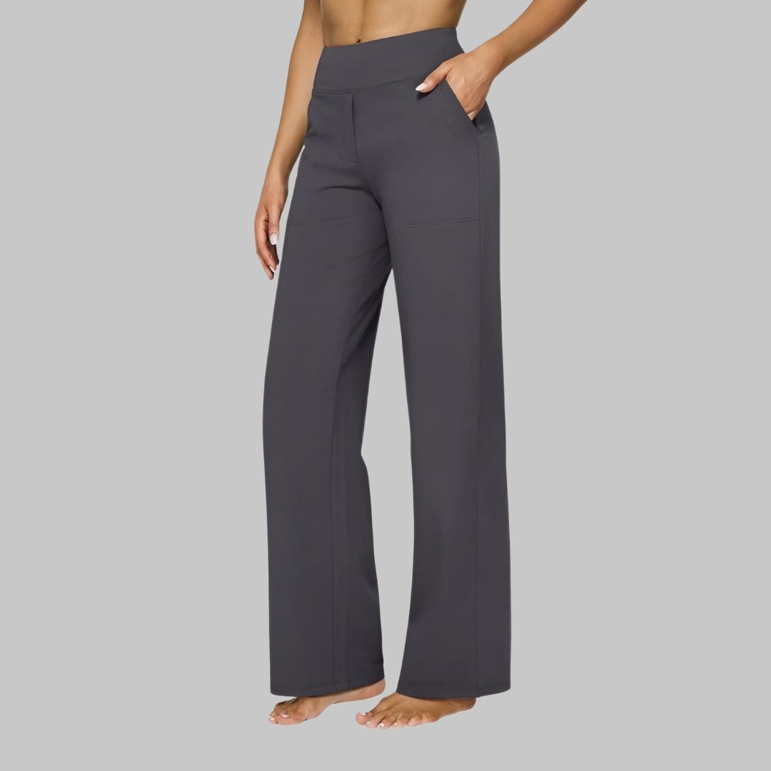 Leonora | Women's High-Waist Wide Leg Trousers