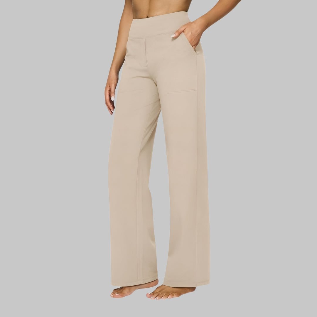 Leonora | Women's High-Waist Wide Leg Trousers