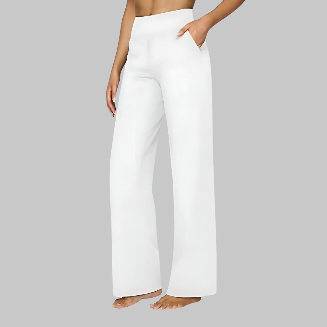 Leonora | Women's High-Waist Wide Leg Trousers