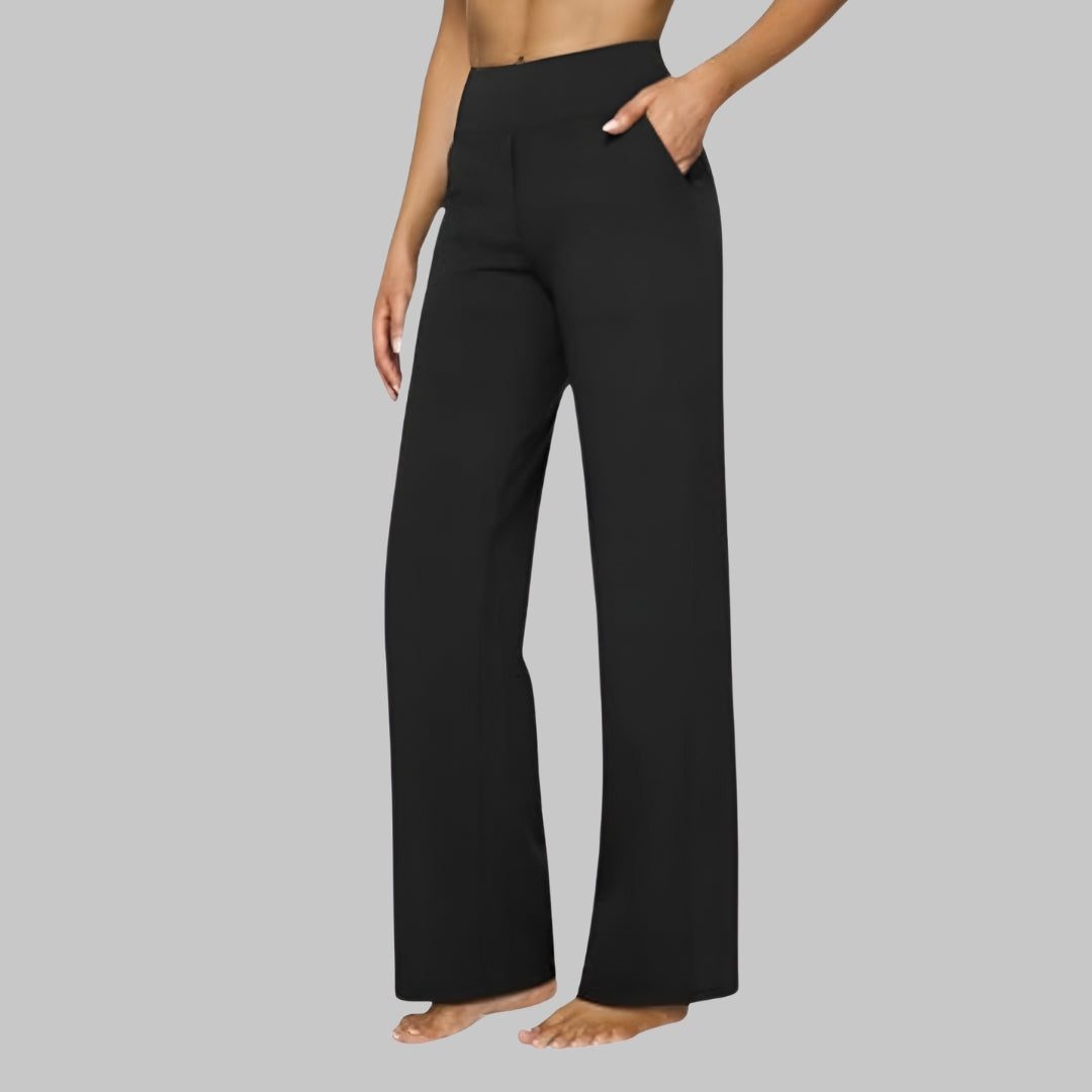 Leonora | Women's High-Waist Wide Leg Trousers