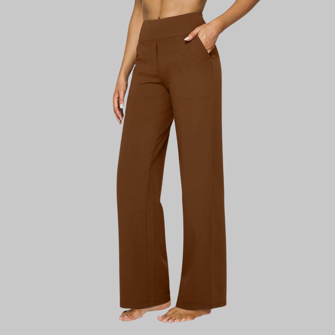Leonora | Women's High-Waist Wide Leg Trousers