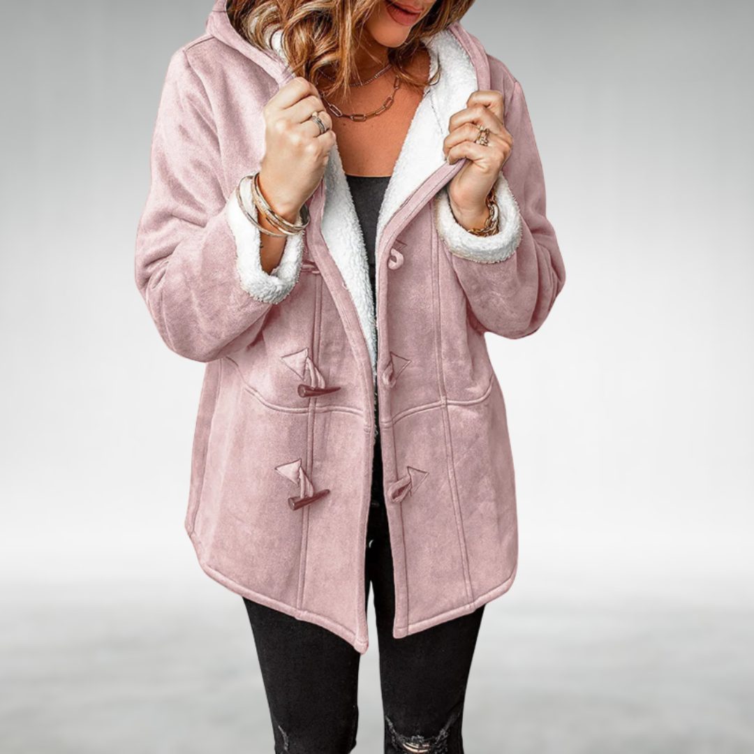 Martha | Women's Hooded Fleece-Lined Longline Coat